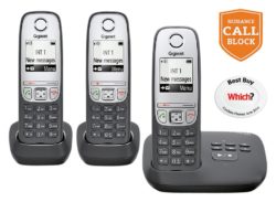 Gigaset - A455A - Cordless Telephone & Answer Machine-Triple